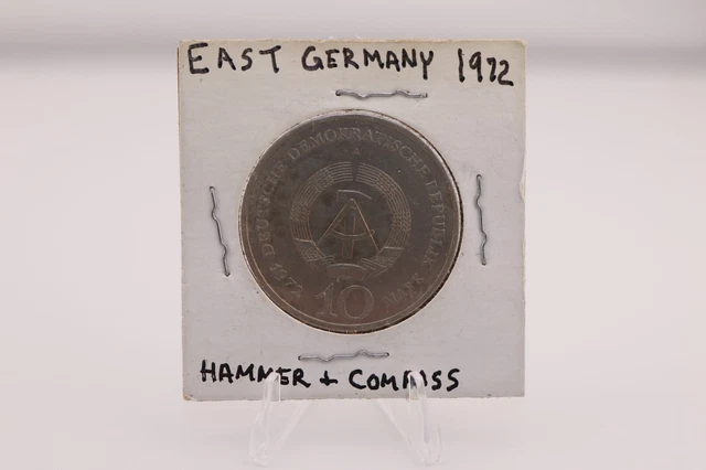 East Germany 1972 A 10 Ten Mark Coin