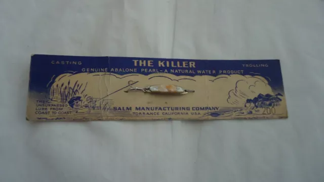 VINTAGE FISHING LURE The Killer Genuine Abalone Pearl No. 200-NEW