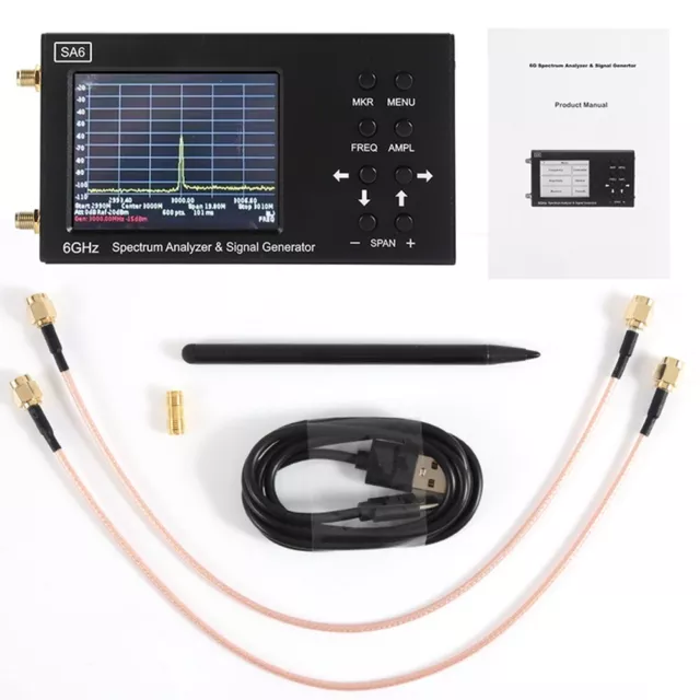 SA6 6GHz Spectrum Analyzer Signal Generator RF Signal Wi-Fi 4G LTE CDMA GSM GPR