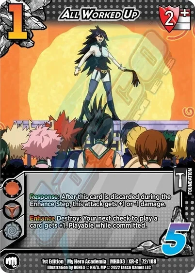 All Worked Up (XR) - UniVersus: My Hero Academia: Heroes Clash (MHA3) 1st Ed