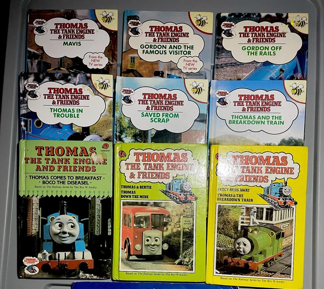 THOMAS THE TANK Engine & Friends x 9 Vintage Hardcover Books Buzz ...