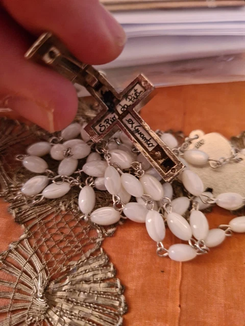 B7  RELIC RELIQUIA San Padre Pio ex indumento Guanto