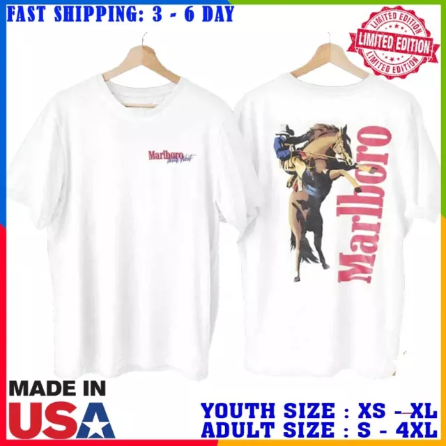 Vintage 90s Marlboro Cowboy T-shirt Size S-4XL