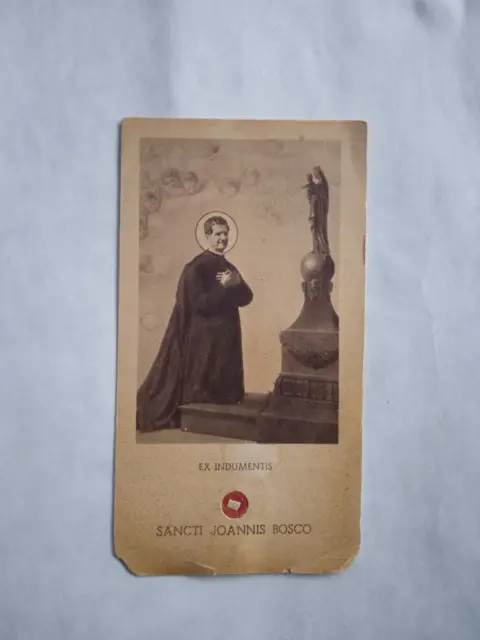 Immagginetta, Santino *S. Giovanni Bosco* 1929 Con Religuie - Leggi