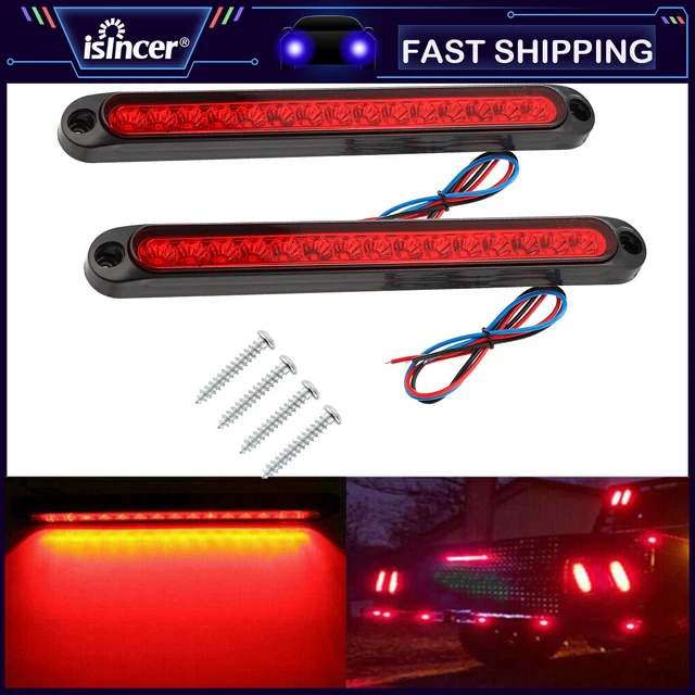 SEALED 15 LED Tailgate Reverse Lights Red Truck Trailer Rear Tail Light