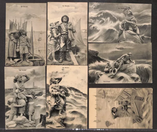 44 - Lot 7 CPA LE CRUIC from Collection A. H. , L'Isle Adam - see scans