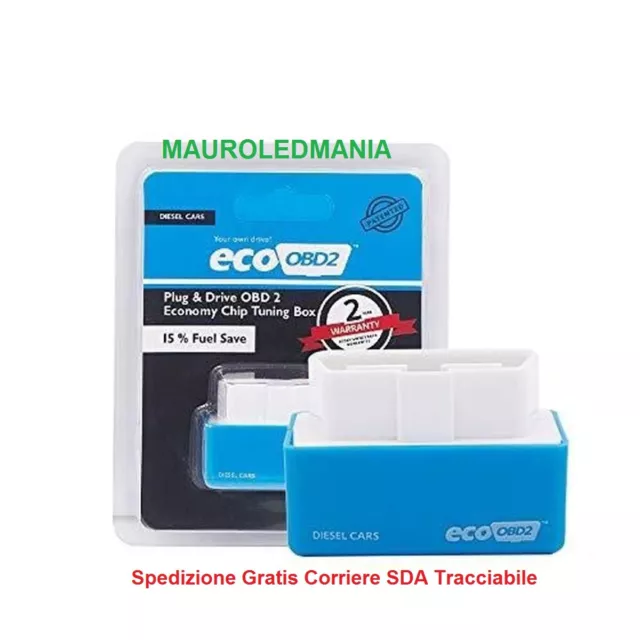 Obd2 Nitro Obdii Centralina Aggiuntiva Blu Auto Diesel Mappatura Automatica Pv