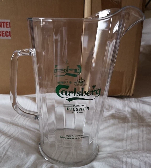 Nuevo 2 jarras/jarras Carlsberg Beer Lager 4 pintas - Jardín Fiesta Mancave Bar