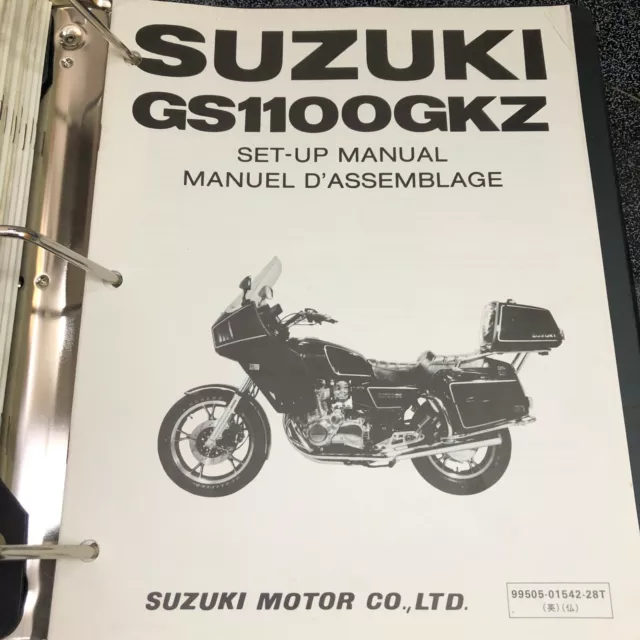 Suzuki Set-Up Manual for GS1100GKZ June 1982 Printed in Japan in English