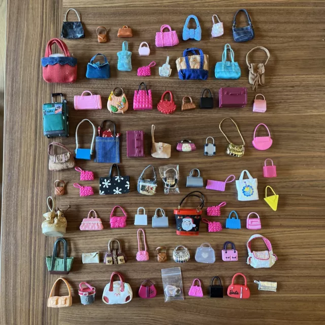 HUGE Lot Of 73 Barbie Purses - Barbie / My Scene Size Purses And Bags