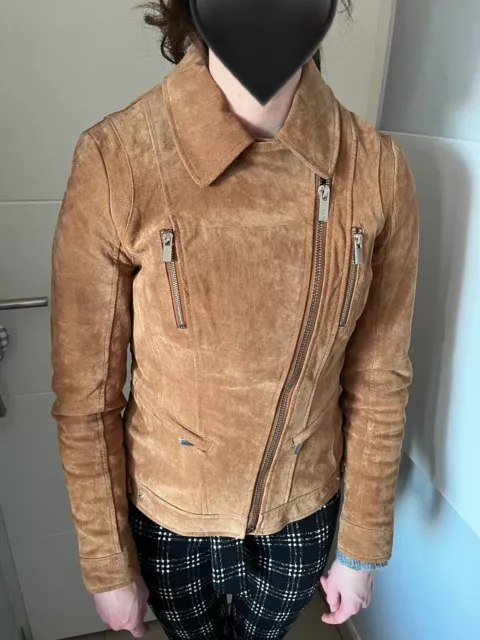 veste en cuir femme