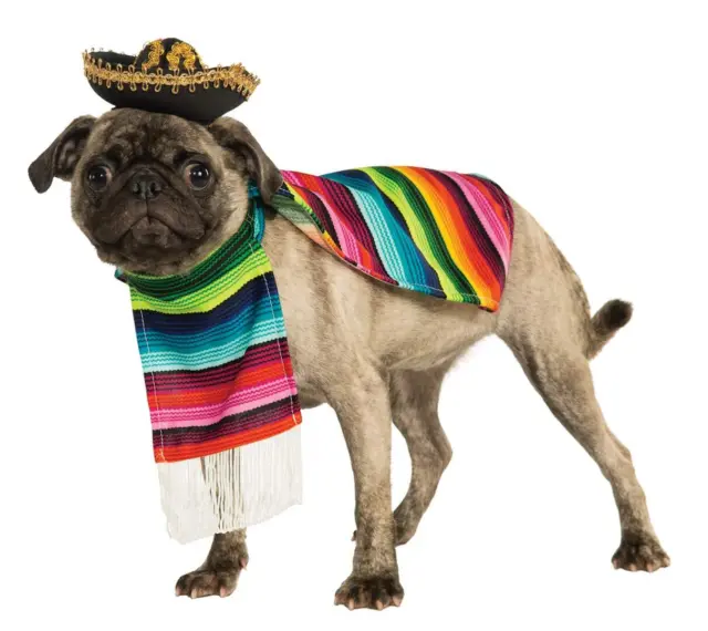 Rubie's Official Pet Dog Costume, Mexican Serape - Large