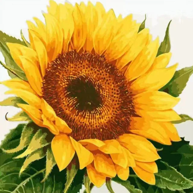5D Diamond Painting Kit DIY Sunflower Full Round Drill Mosaic Picture Wall Decor