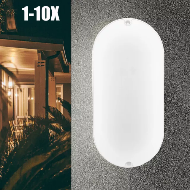 LED Wandleuchte mit Bewegungsmelder Außenleuchte Sensor Treppen Außenlampe IP65