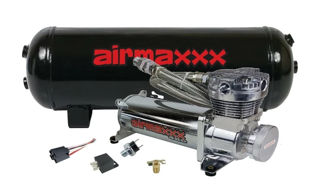 Chrome 480 Air Compressor 3 Gallon Tank Water Drain 90 on 120 off Switch