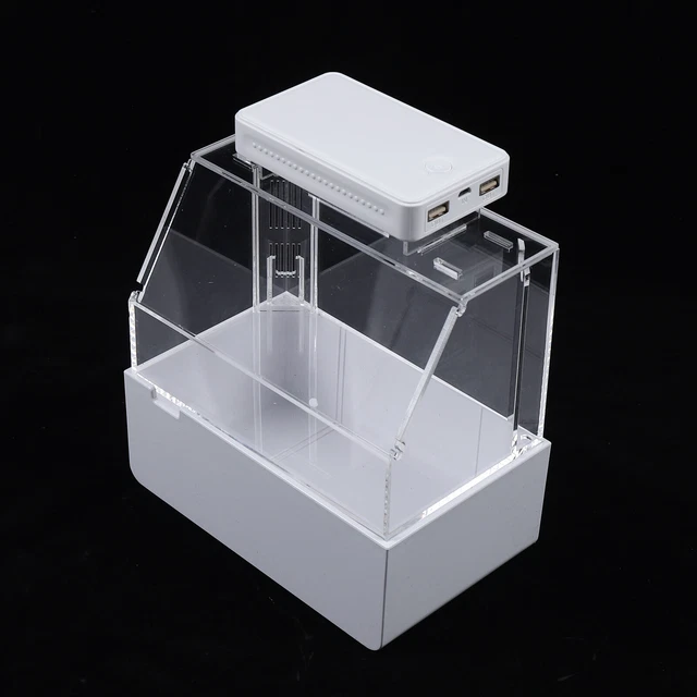Betta Fish Tank Amphibious Pets Desktop Mini Fish Tank W/ Water Filter LED Light 6