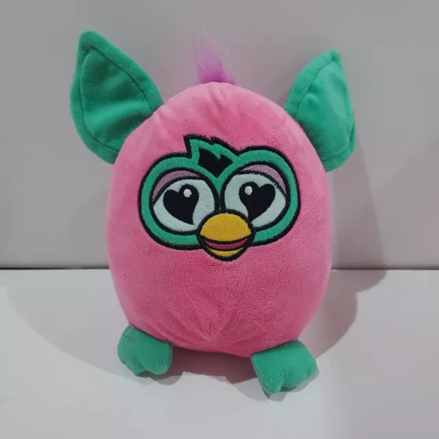 Furby Plush Stuffed Animal Toy Factory Pink Body Teal Ears 8 inch