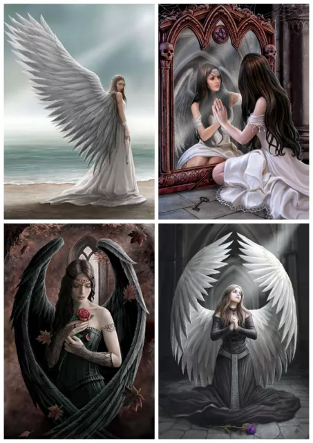 New Anne Stokes Fantasy Gothic Artwork Angel Blank Birthday Greeting Card