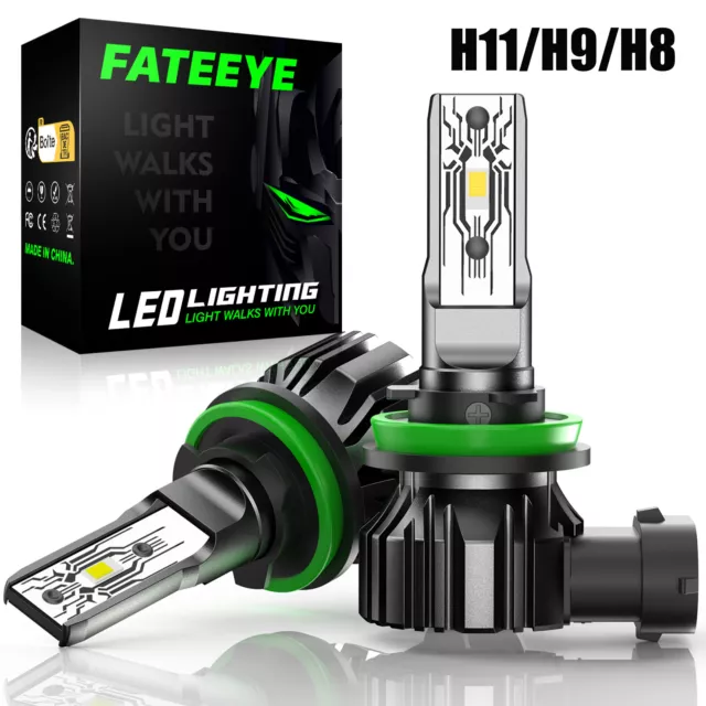 FATEEYE H11/H8/H9 LED Scheinwerfer 6500K Canbus Weiß Fern/Abblendlicht Halogen
