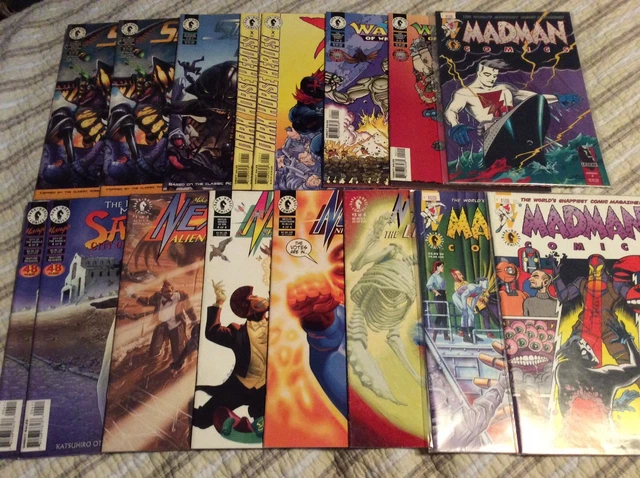 Lot of 16 Dark Horse-Madman, Nexus, Starship Troopers, Sarah, X, Warrior, VF/NM