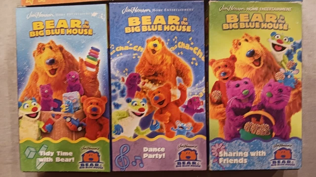 BEAR IN THE Big Blue House VHS Lot of 9 Jim Henson Open, Potty Time ...