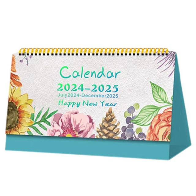20242025 DESK STANDING Flip 20242025 Desktop Calendar with Stickers