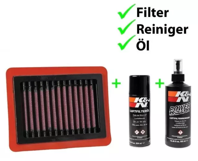 K&N Pflege-Set Luftfilter + Reiniger + Öl für BMW R 1100 S 1998-2005