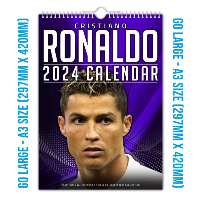 Cristiano Ronaldo - 2024 Wall Calendar   Football   Sports 3