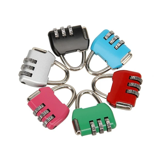 ANTITHEFT 3 DIGIT Password Lock Zinc alloy Backpack Zipper Lock Travel EUR 4,67 PicClick FR