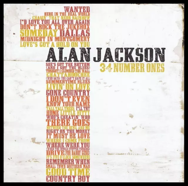 Alan Jackson (2 Cd) 34 Number Ones ~ Greatest Hits / Best Of *New*