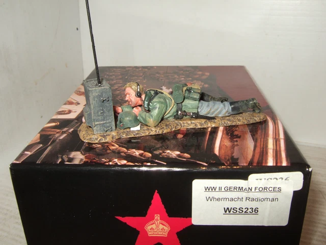Figurine King & Country USMC012 Marine Radioman - 54mm, Plomb Peint, Collection