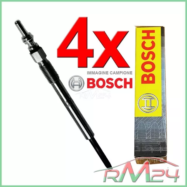 4xCANDELETTA ORIGINALE BOSCH DURATERM GLP093 PER VW PASSAT 3C 2.0 TDI+16V 05-08 2