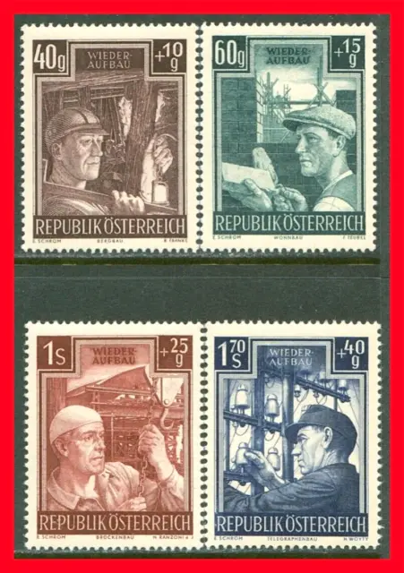 Austria Semi-postal Stamps Scott B273-B276, Mint Complete Set!! A202
