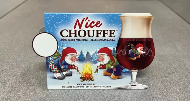 Triangle Publicitaire De Table Biere Belge Belgian Beer Bier Nain Chouffe Nice 2