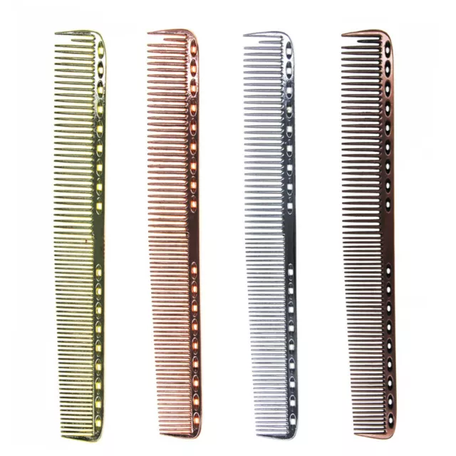 Men Barbers Aluminum Hair Cutting Hairdressing Salon Space Aluminum Comb Trendy^