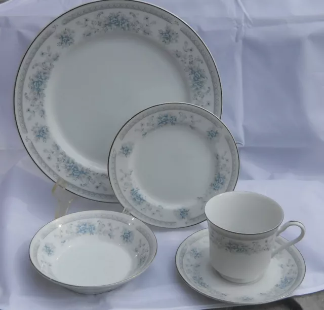 20 pc AMERICAN LIMOGES BRIDAL BOUQUET SALEM HERITAGE DINNER PLATE BREAD CUP