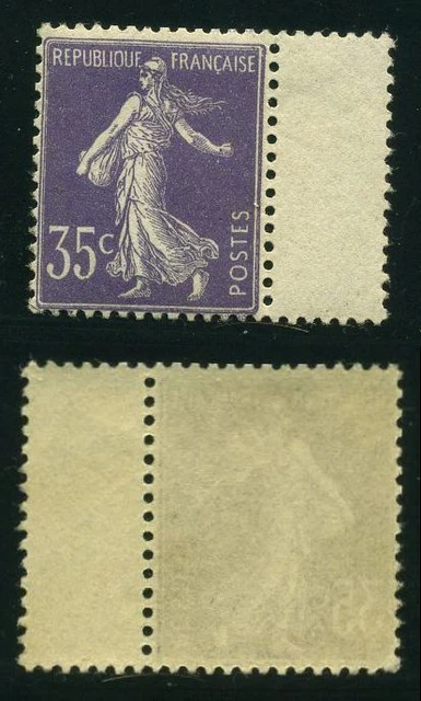 FRANCE STAMP TIMBRE N°136 "SEMEUSE FOND PLEIN 35c VIOLET CLAIR" NEUF xx