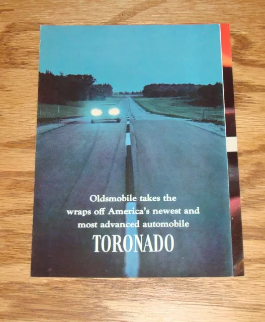 Original 1966 Oldsmobile Toronado Foldout Sales Brochure 66