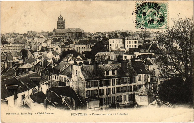 CPA Pontoise Panorama pris du Chateau FRANCE (1308708)