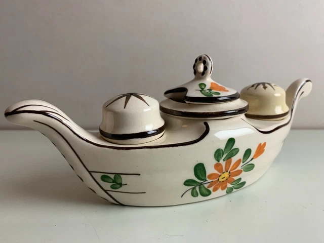 Ancien Moutardier Porcelaine De France Chat – Déco De Table Vintage