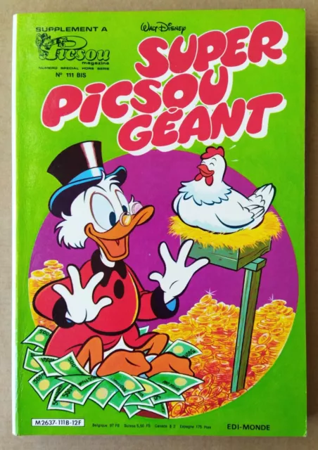 DISNEY ---  SUPER PICSOU GÉANT n°15 (111 BIS)  ---  1981