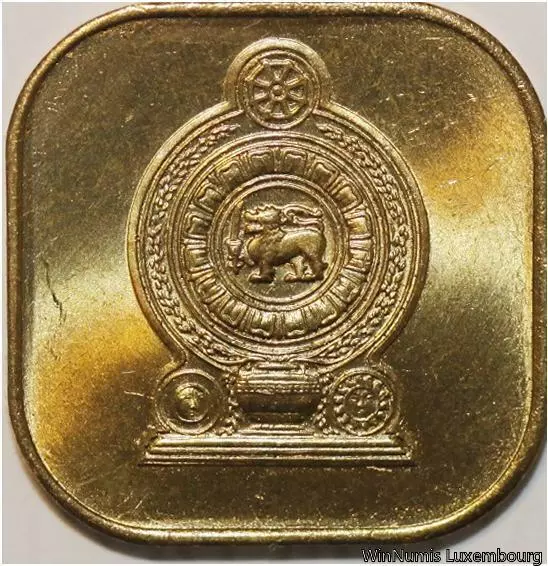V4046 Sri Lanka Ceylon 5 Cents Elizabeth II 1975 UNC -> Make offer