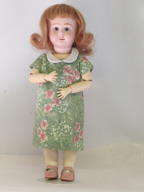 Poupée Bleuette SFBJ 251 Reproduction 27 Cm - Tête Biscuit Porcelaine, Corps Composition