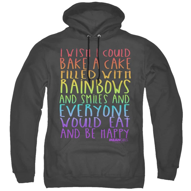 Mean Girls Rainbows E Torta Autorizzato Adulti Pullover con Cappuccio