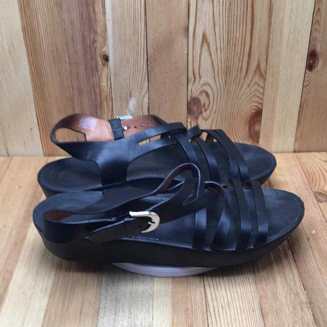 FitFlop Sandals Women Size 10 Black Slingback Open Toe Fitness Athletic 0606
