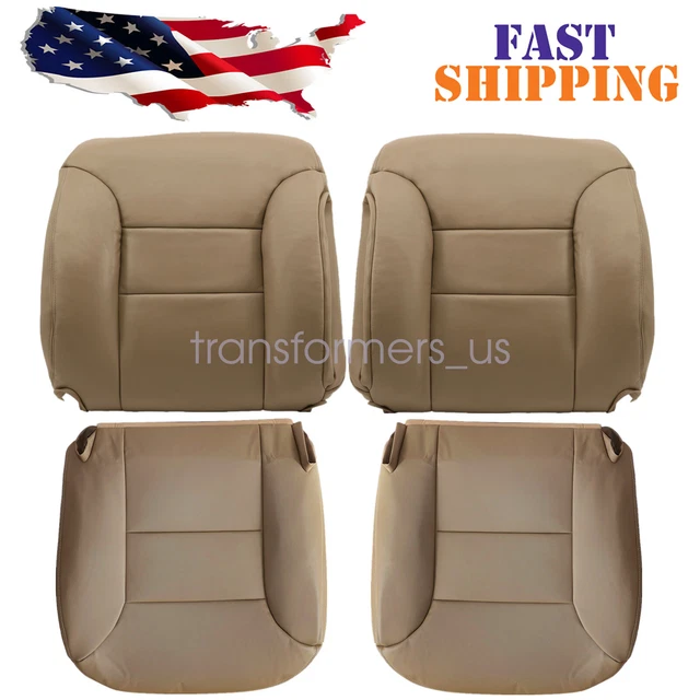 Fits 1995-1999 Chevy Silverado Tahoe Driver Passenger Bottom Top Seat Cover Tan