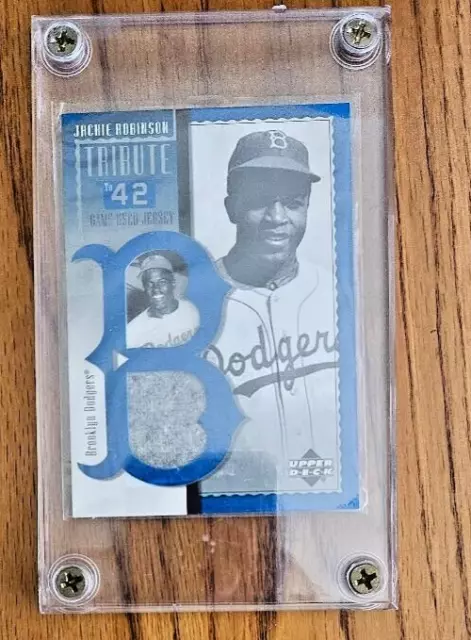 2001 Upper Deck Jackie Robinson Tribute to 42 GAME USED JERSEY