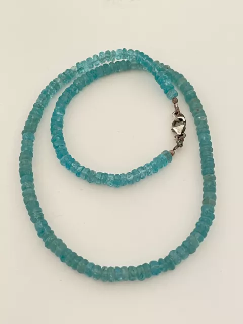 Kette Paraiba Apatit  45cm  105ct