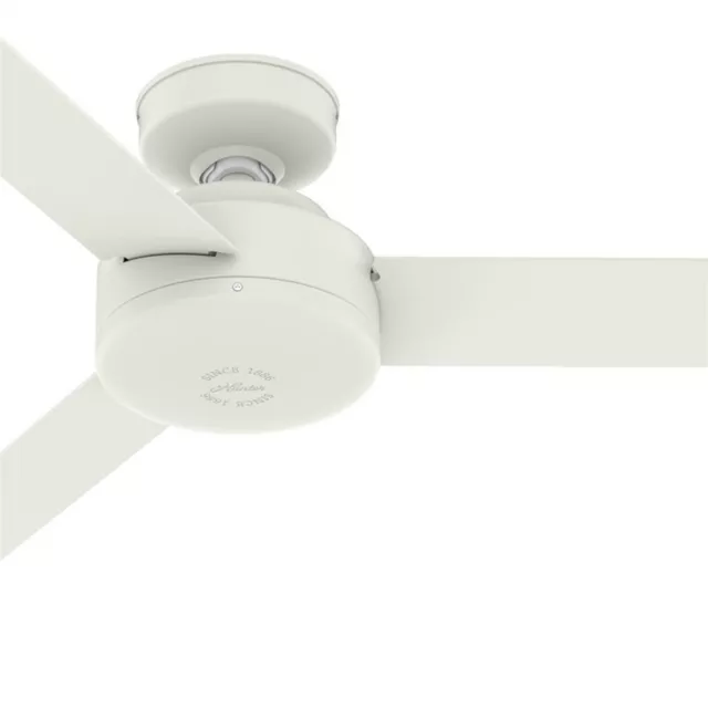 Hunter Fan 52 inch Contemporary in Matte White Indoor Ceiling Fan with 3 Blades