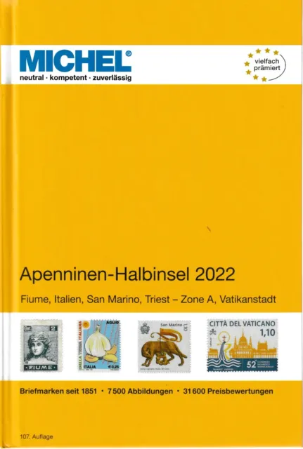 MICHEL Europa-Katalog 2022 Band 5 Apenninen-Halbinsel; neuwertig; statt 59€
